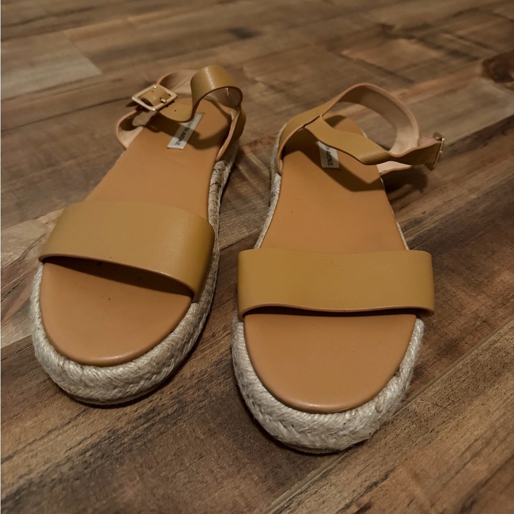 Saks Fifth Avenue Tan Espadrille Sandals
